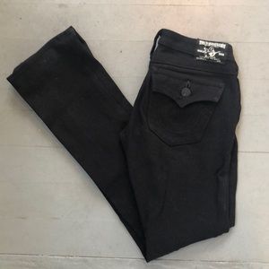 Black True Religions Stretch Pants Size 27